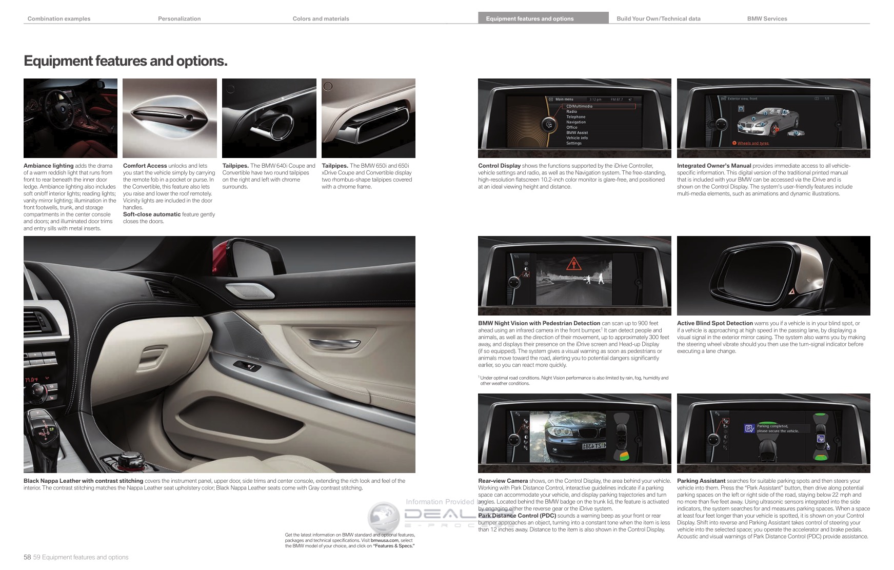 2012 BMW 6-Series Brochure Page 18